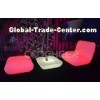 Single Color nightclub lounge furniture lighted bar table and chair removable
