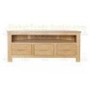 Solid Ash Wood Furniture , Wood Modern Hexagon TV Stand For Living Room