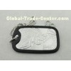 Aluminum Customizable Personalised Dog Tags For Men With Silicone Frame