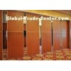 Red Fireproof Partition Wall Hanging Sliding Door For Exhibition Halls