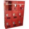 Hospital Single Door Stainless Steel Lockers Heavy Duty 3 Tier Steel Wardrobe