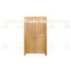 Modern Indoor Ash Wood Furniture Solid Wardrobe For Store Clothing