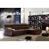 Elegant Luxury Leather Sofa Bed, Living Room Modern Corner Sofa