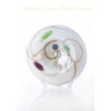 Green and White Decorative Glass Ornaments for Restaurant / KTV