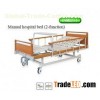 Manual hospital height adjustable medical beds (2 - function) with overbed plate