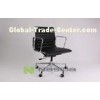 OEM Swivel Eames Genuine Leather Executive Office Chairs With Aluminum Frame