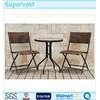Resin Wicker Folding Patio Furniture Set / 3PC Outdoor Bistro Table Sets