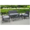 Classic Rattan / Resin Wicker Patio Furniture 5 Piece Outdoor Wicker Patio Coffee Table Set