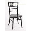 Contemporary Armless UK Wood Chiavari Chair , Hotel Banquet Black Stackable Chair