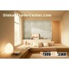 Modern White PU 3D Decorative Wall Panel for Bedroom , KTV