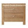 NC Lacquer Ash Modern Wood Bedroom Furniture 2 Drawer Small Bedside Cabinet