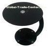 Cool Black Wireless Charging Table Small Round End Table For Hotels