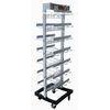 Retail Store modular, two side wire Metal Display Racks / shelf  with multiple hooks