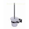 Long Handle Plastic Toilet Brush Bathroom Hardware Collections With Glass Holder