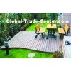 Engineered WPC Decking Flooring With Customized Color For Outdoor Decorative