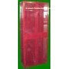 Wire Mesh Single Door Lockers Red Color Steel Wardrobe With Turn Handle Tool