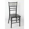 Lacquer Black Wood Chiavari Chair / Armless Stackable Banquet Chair