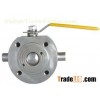 Jacket wafer ball valve