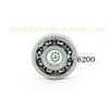 Carbon Steel 10mm 2RZ 6200 Open Ball Bearing For Machinery Equipments
