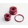 Red Anodized Tapping Wire EDM CNC Turning Services For Suspension Parts