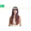Natural Curly Ombre Synthetic Hair Wigs / Swiss Lace Synthetic Wigs