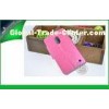 Pink Wallet Flip Leather Nokia Cell Phone Cases For Lumia 620 With Card Slot