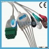 GE-marquette ecg cable and 5 lead wires with snap end,11 pins