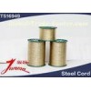 Wire Gauge 1.08mm Golden Copper Coated Steel Spool Wire For All Tires