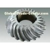 Heavy Cast Steel Left Angle CNC Turning , Milling Bevel Gears For Shipping Industry
