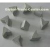 Tri-star shape porcelain / Ceramic polishing media , finishing Media