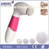 Pink White And Gray Spin Rotary Soft Whitening Skin Cleansing Brush For Bath , Shower