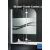 No Frame Glass Shower Doors , Tub Door Glass Thermal Stability