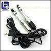 Black Stainless Steel Ego E-Cig Batteries , USB Ego VV Passthrough