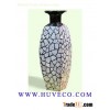 Uniquely Designed Lacquer Vase with Eggshell