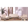 contemporary leather sofa, modern leisure sofa set, upholstered stylish seat, soft home living room 