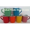Ceramic Square-shaped Mug with Two-tone Color Glaze,Suitable for Promotions,Advertisement