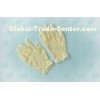 Disposable, powder, milky white, long cuff medical synthetic latex gloves