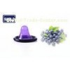 Men Wearing Purple Fruit Condom Blackberry Flavored With Natural Latex