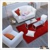 Quality short red polyester pile carpet and rugs