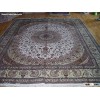 hand made persian silk carpet