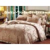Classical Bright Luxury Bed Sets Silk Jacquard Health Fabric For Ladies