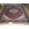 hand knooted persian silk carpet