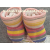 Cashmere striped baby shoes