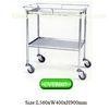 Polished stainless steel medical furniture equipment trolley for hospital