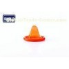 OEM Male Custom Colored Condom / Plain Orange Flavoured Condoms Transparent