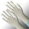 Small / large, beaded cuff, non-sterile, disposable, powder free latex examination gloves
