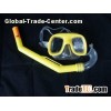 Diver ' s Large barrel Snorkel Mask Glasses with PVC mouthpiece for children