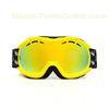 Double Lens No Fog Kids Snowboarding Goggles for Girls , Yellow / Blue / Green