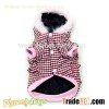 Pink dog coat dog clothes