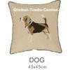 Comfortable Custom Decorative Pillow Cover Chair Sofa With Dog Embroidery